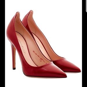 Tamara Mellon Red Patent Pointed Toe Stiletto Heels